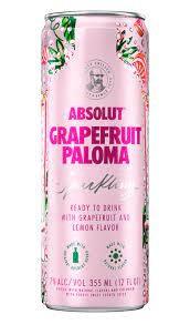 Absolut Cocktail Grapefruit Paloma (4 pack 12oz cans)