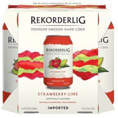 Rekorderlig Cider - Rekorderlig Strawberry Lime 11oz Cans (Each)
